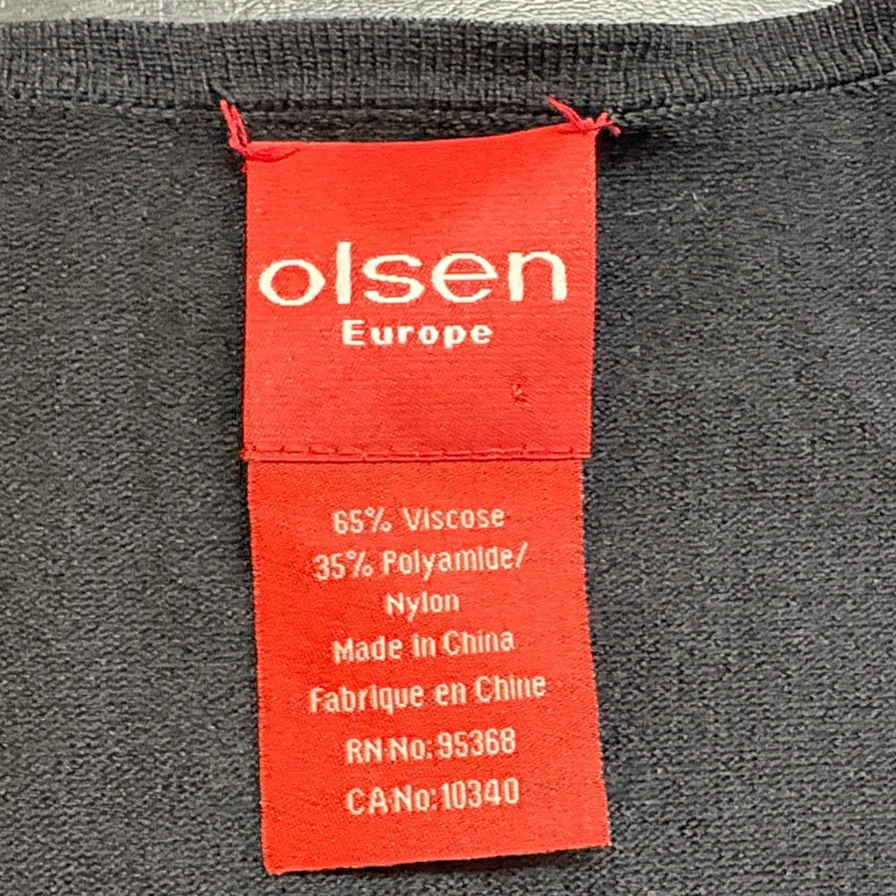 Sigrid Olsen Black Embellished V-Neck Wrap Top - Picture 5 of 7